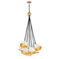 thumbnail image 1 of 15 Light Large Chandelier in Modern-Glam Style 26 inches Wide By 45 inches High-Shell White Finish Bailey Street Home 81-Bel-2760493, 1 of 10