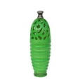 thumbnail image 1 of Northlight 15" Shiny Cutout Outdoor Patio Bottle Vase - Green/Gray, 1 of 4