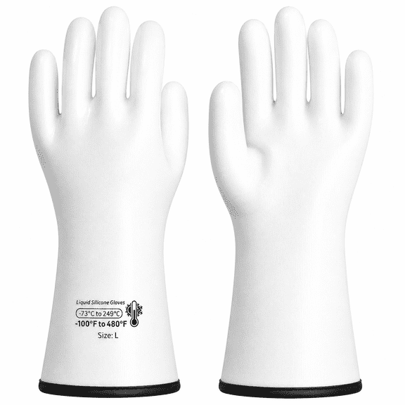 15" Liquid Silicone Heat Resistant Oven Gloves, Food Grade, CoralAir Liner, Waterproof, Extra Long, Medium