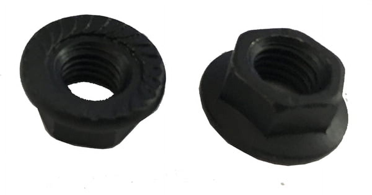 15 M10 1.50 Hexagon Flange Nut with Serrations Class 8 Black Oxide