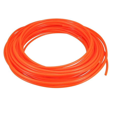 15 Meter 49.2Ft 4mm x 2.5mm Pneumatic Air PU Hose Pipe Tube Orange