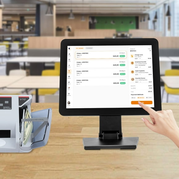 15" Mobile Touch Screen Tablet POS Cash Register Touch Screen for Restaurant Retail