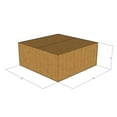 thumbnail image 1 of 14x14x6 Kraft Brown Corrugated Shipping Boxes, 32 ECT Single-Wall, Qty 15, 1 of 4