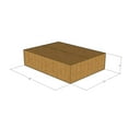 thumbnail image 1 of 16x12x4 Kraft Brown Corrugated Shipping Boxes, 32 ECT Single-Wall, Qty 15, 1 of 3
