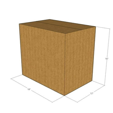 15 New Corrugated Boxes - Size 18x12x16 - 32 ECT
