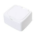 thumbnail image 1 of 15% OFF CLEARANCE! Modern Square Bathroom Vanity Countertop Storage Organizer Canister Jar for Cotton Swabs, Rounds, Balls, Makeup Sponges, Bath Salts, 1 of 6
