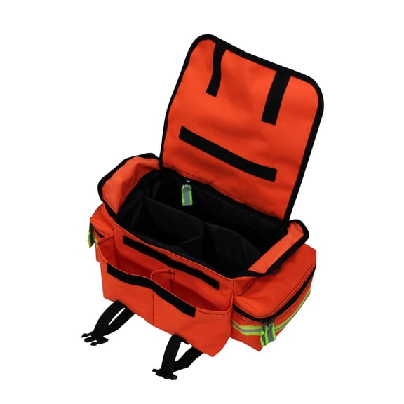 Kemp USA 15" Orange, Black, and Yellow Green Kemp USA High-Quality First Responder Bag