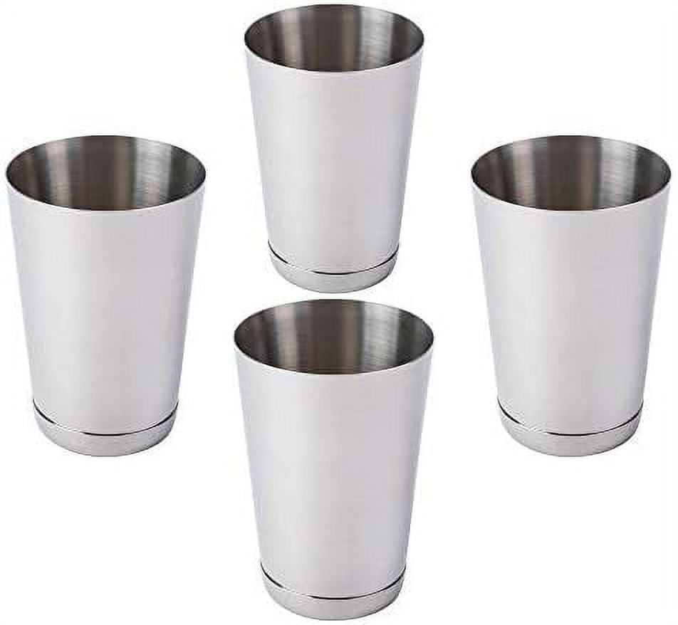 15Ounce Cocktail Mixing Shaker Tin Silver Glitter, Stainless Steel