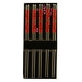thumbnail image 1 of [15 PAIRS] Premium Red Flower Reusable Stainless Steel Chopsticks - Metal Stainless Steel Chopsticks Set - Great for Dinner, Kitchen, Ramen, Dishwasher Safe by EcoQuality (8.8 inches), 1 of 3