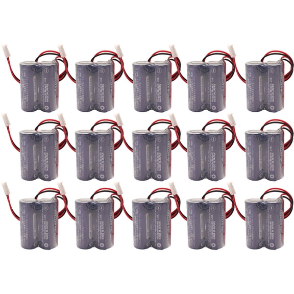 15 PCS CR17450-2WK27 / D80UB016170 3V Replacement PLC Battery 2*CR17450 battery pack for Mazak 2CR17450 3V battery