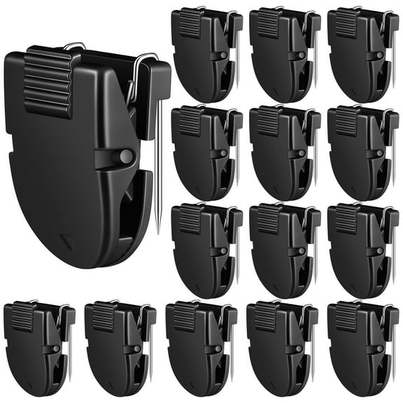 15 PCS Cubicle Clips Fabric Panel Cubicle Accessories Fabric Partition Panel Wall Clip Office Photos Wall for Notes Memos Standard Size, 40-Sheet Capacity