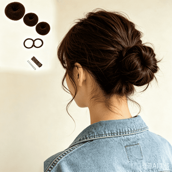 15 PCS Hair Bun Maker Set, Girls, Elastic Ties, Dance Hair Accessories, Ballet Bun Kit, Brown