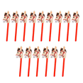 15 PCS Inflatable Horse Heads Cowgirl Stick PVC Balloon Outdoor
