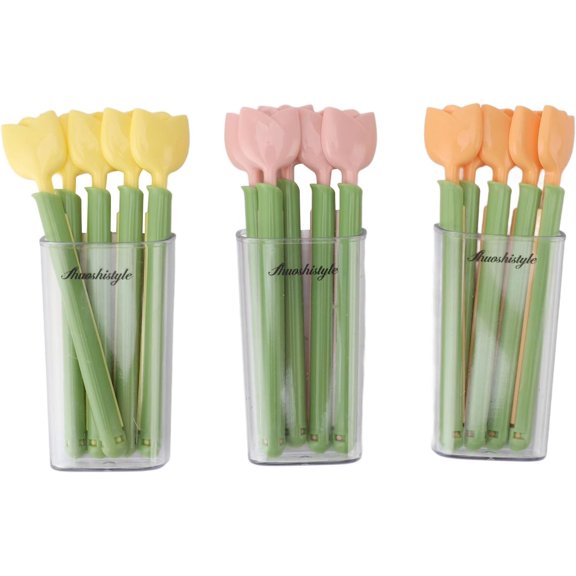 15 PCS Magnetic Refrigerator Sealing Clip, Chip Clips for Food Packages Tulip Shaped Food Packages Clips Multi Functional Bag Clip with Storage Box for Refrigerator Chips Snacks