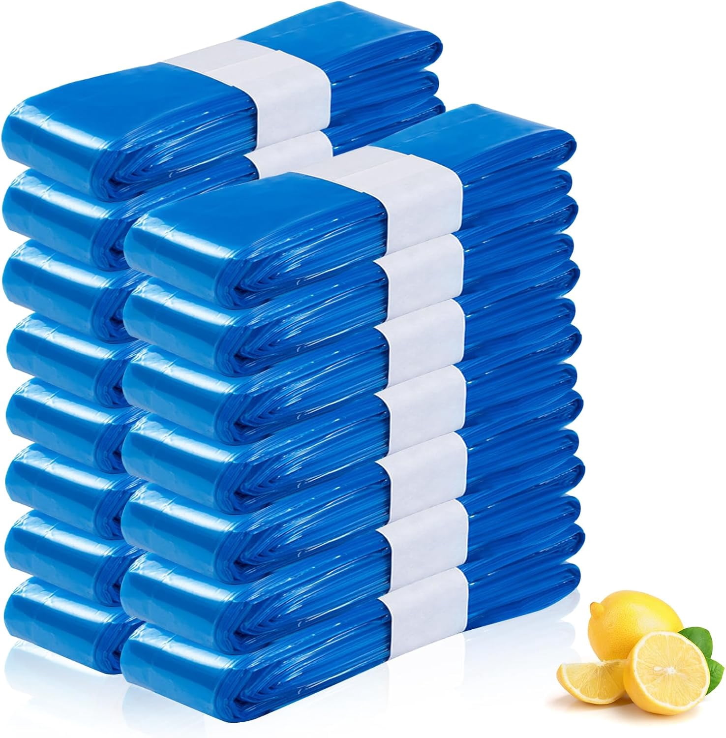 15 PCS Nappy Bin Refills Bags,Lemon Scented Nappy Sacks for Odorproof, Blue Twist and Click Nappy Bin Refills Compatible with Tommee Tippee, Angelcare, Diaper Genie