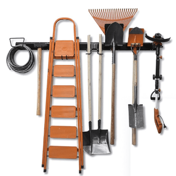15 PCS Tool Storage Rack, Garage Storage Wall Mount Organizer Garden Tool Heavy Duty Racks Broom Holder Hooks Hangers Max 420lb for Rake Shovel Lawn Garden