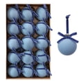 thumbnail image 1 of 15 PCS Velvet Christmas Ornaments Set, Shatterproof Flocked Ball Ornaments with Bow Hanging Ribbon, Gift-Boxed Christmas Tree Decor for Holiday Home Decoration, 3.15", 1 of 8