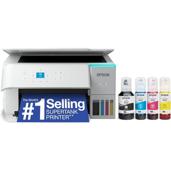 15 PPM Wireless Multi-Function Super Ink Tank Printer - White, Auto Duplex & 1.44-inch Color Display