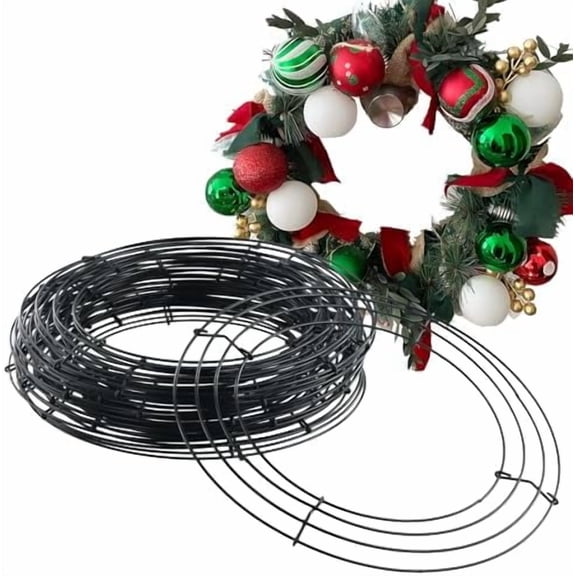 15 Pack 10 Inch Wire Wreaths Frames, Wreath Forms Wreath Rings, Round Wire Frames for Wreaths, Christmas Decoration