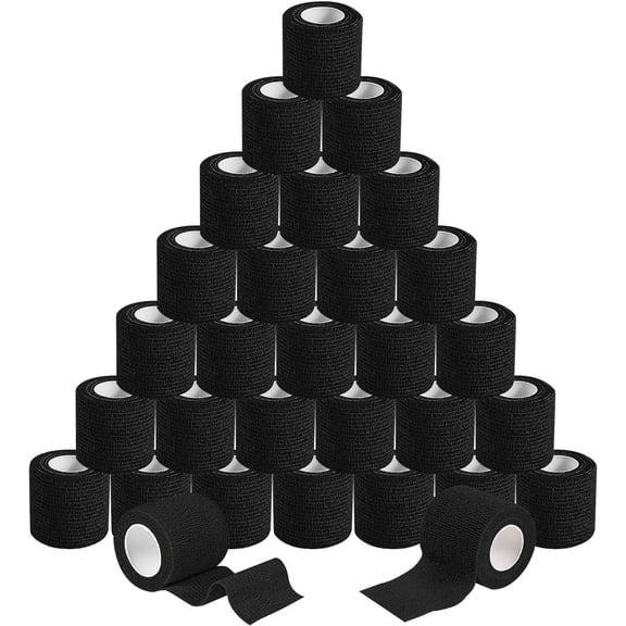 15 Pack 2 Inch x 5 Yards Self Adhesive Bandage Breathable Cohesive Bandage Wrap Rolls Elastic Self-Adherent Tape for Stretch Athletic, Sports, Wrist, Ankle