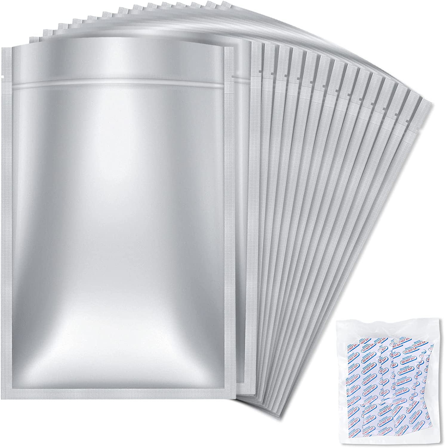 15 Pack 5 Gallon Mylar Bags (9.4 Mil) and 15x 2000cc Oxygen Absorbers