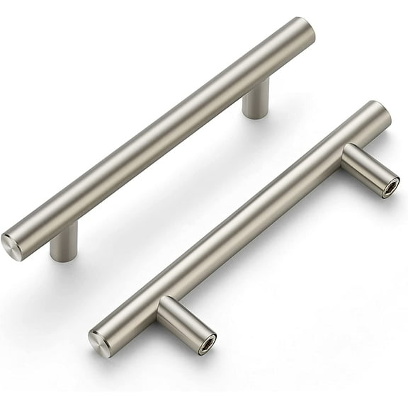 15 Pack | 6'' Cabinet Pulls Satin Nickel Stainless Steel Kitchen Drawer Pulls Cupboard Pulls Brushed Nickel Cabinet Handles 6Lengthwith3.75 Hole Center