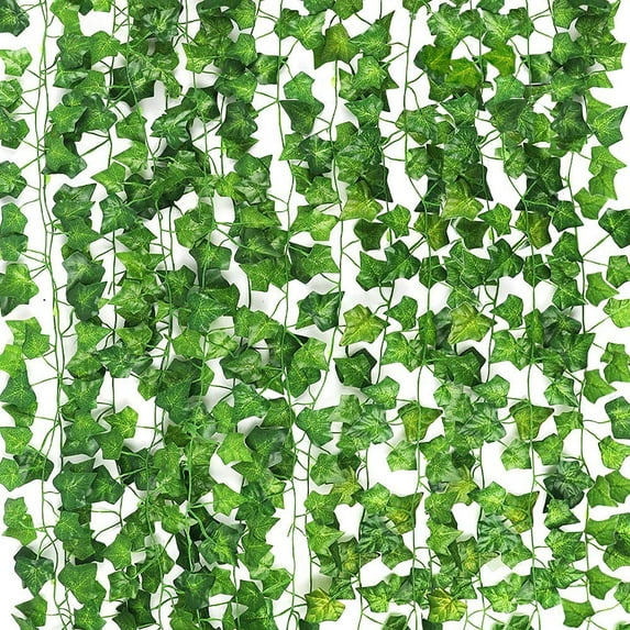 15 Pack 94.4'' Fake Ivy Leaves Artificial Ivy Garland Greenery Garlands Hanging Plant Vine for Wedding Wall Party Room Astethic Stuff Decor