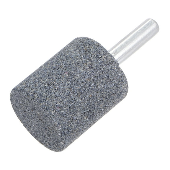 15 Pack Abrasive Mounted Stone 1/4" Shank 1" Dia Cylindrical Corundum Grinding Head for Rotary Tool