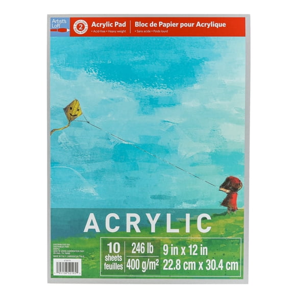 15 Pack: Acrylic Paper Pad by Artist's Loft - 9" x 12"