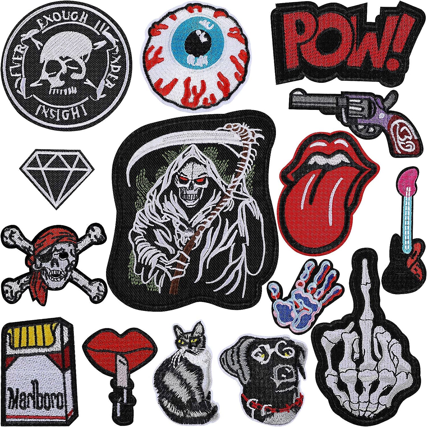 CHOII 1Pc English Letters Alphabet Towel Embroidered Patches for