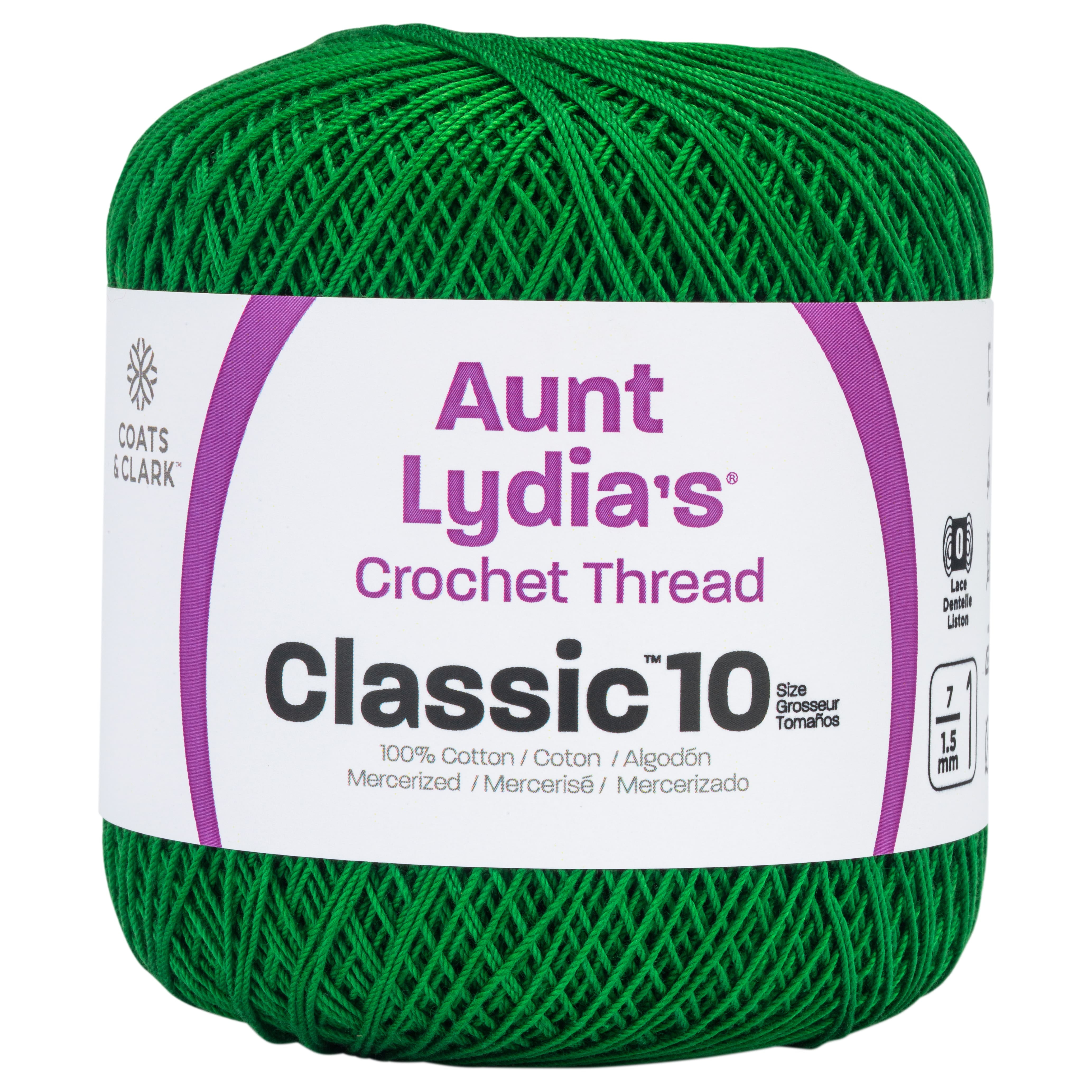 Aunt Lydia's Crochet Thread - Size 10 - Natural (2-Pack)