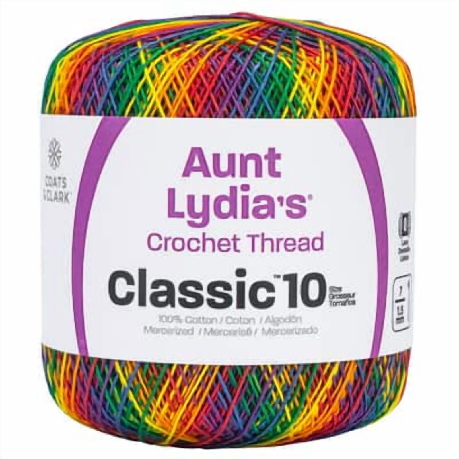 Aunt Lydia's Classic Cotton Crochet Thread, 15 Pack