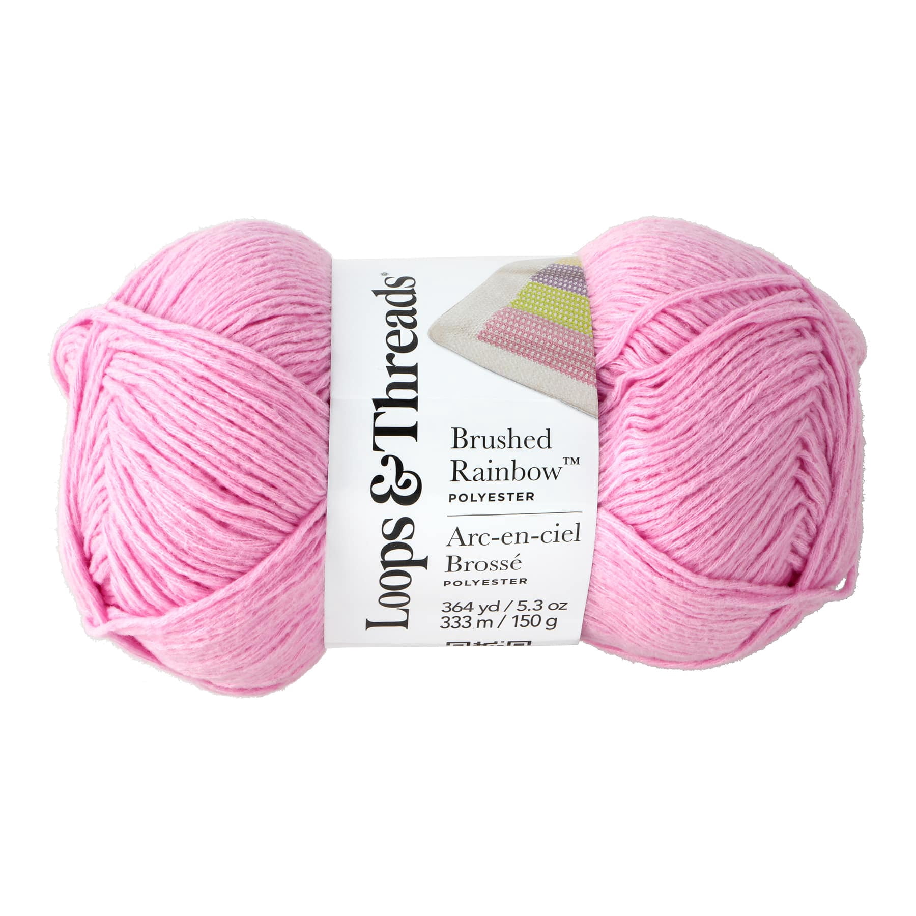 Loops & Threads Brushed Rainbow Yarn, 15 Pack