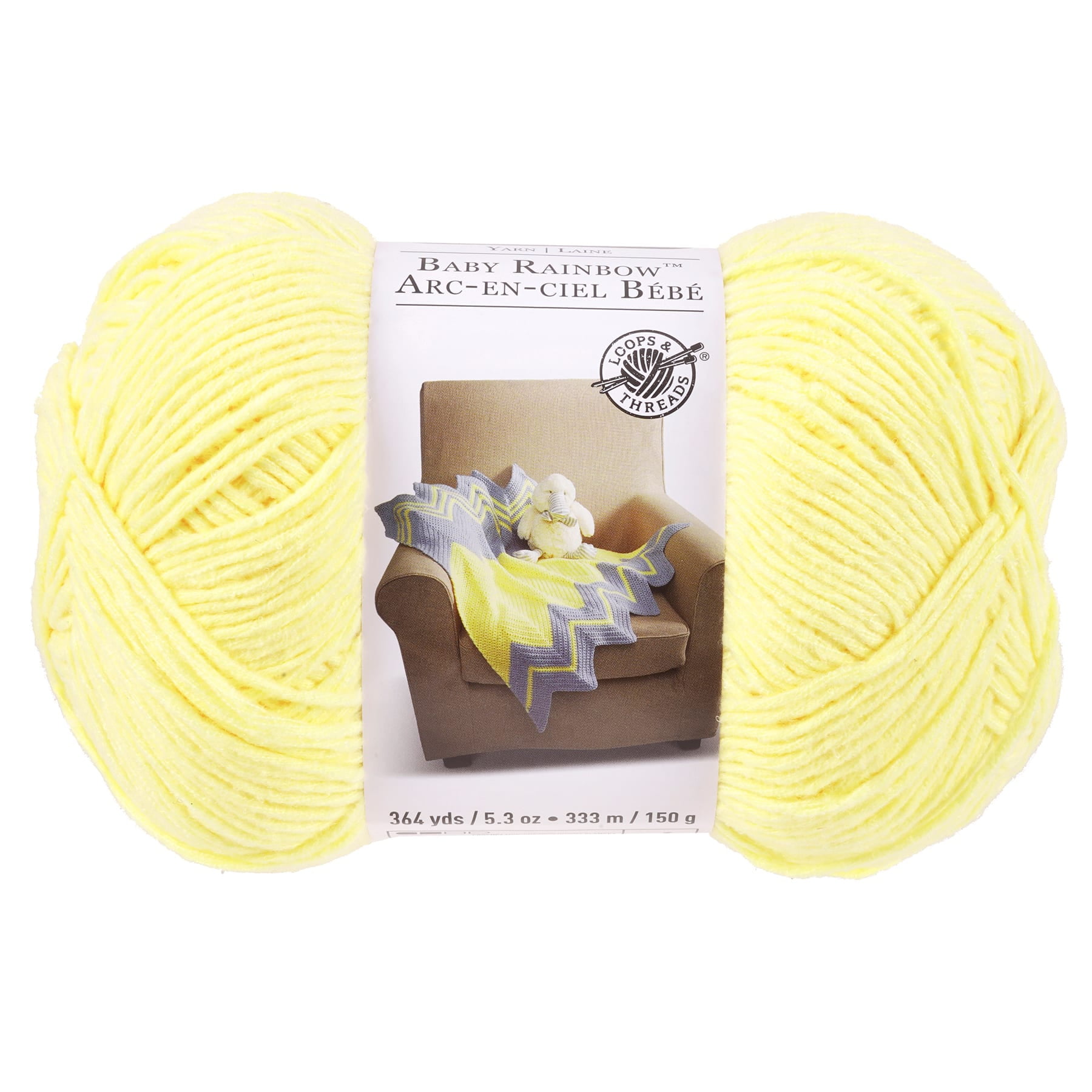 Loops & Threads Brushed Rainbow Yarn, 15 Pack