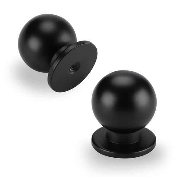 15 Pack Black Drawer Knobs Kitchen Cabinet knobs - Cabinet Hardware Round Drawer knobs Cupboard Door knobs