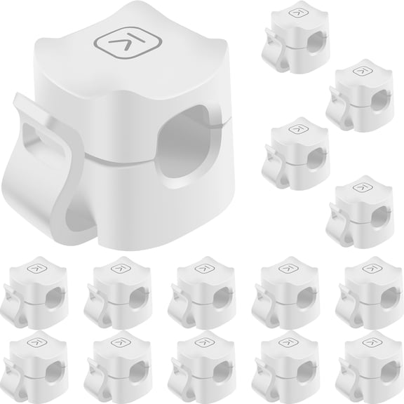 15 Pack Cable Clips Stable Wires Organizer Multipurpose Cord Holders Adhesive Charging Cable Clips Adjustable Desk Cable Management for Office Appliances