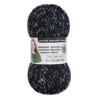 Soft Classic Solid Yarn by Loops & Threads - Solid Color Yarn for Knitting,  Crochet, Weaving, Arts & Crafts - Black, Bulk 12 Pack
