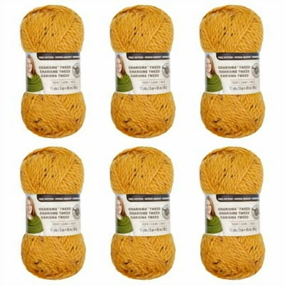 Loops & Threads Charisma Tweed Yarn, 6 Pack