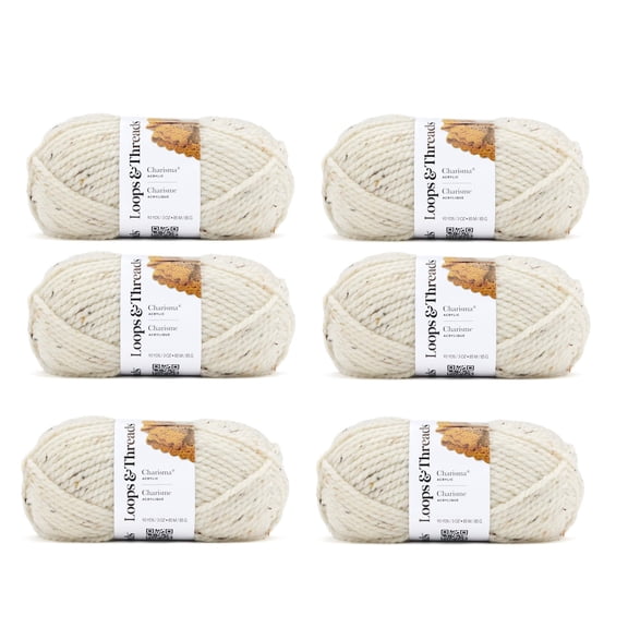 Loops & Threads Charisma Tweed Yarn, 6 Pack
