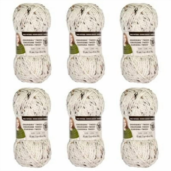 6 Pack: Charisma Tweed Yarn by Loops & Threads