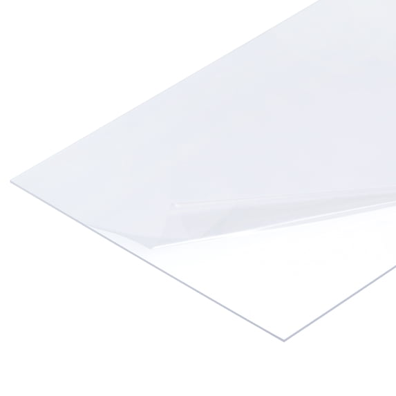 15 Pack Clear Plastic Sheet Transparency Panel 8x11x0.02'' Plastic Card