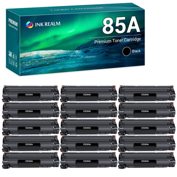 15-Pack Compatible Toner Replacement for HP CE285A LaserJet Pro P1100 P1102 P1102W P1102WHP, Pro M1132 M1210 M1130 M1212NF M1217NFW Printer Toner Ink Black