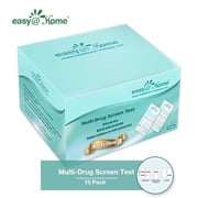 Easy@Home 4-Panel Instant Urine Drug Test Kit 15-Pack   Tests for THC, COC, OPI, MET   99% Accurate Home Drug Screening, Fast 5-Minute Results