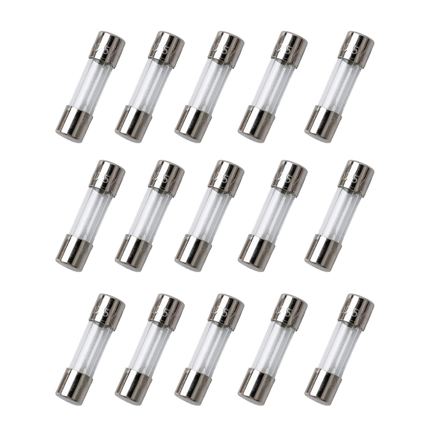 Pack Of 20 Fast-Acting 5A Glass Fuses - 125V, 5x20mm - Perfect For Electronics, Appliances & DIY Repairs