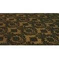 thumbnail image 1 of 15 Pack Flocked Taffeta Damask 12" x 108" Top Table Runner 16 COLORS Wedding", (Color: Brown / Balck), 1 of 1