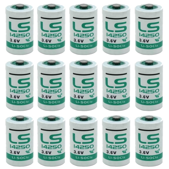15-Pack LS14250 3.6V 1/2 AA Lithium Battery 1200mAh (US STOCK)