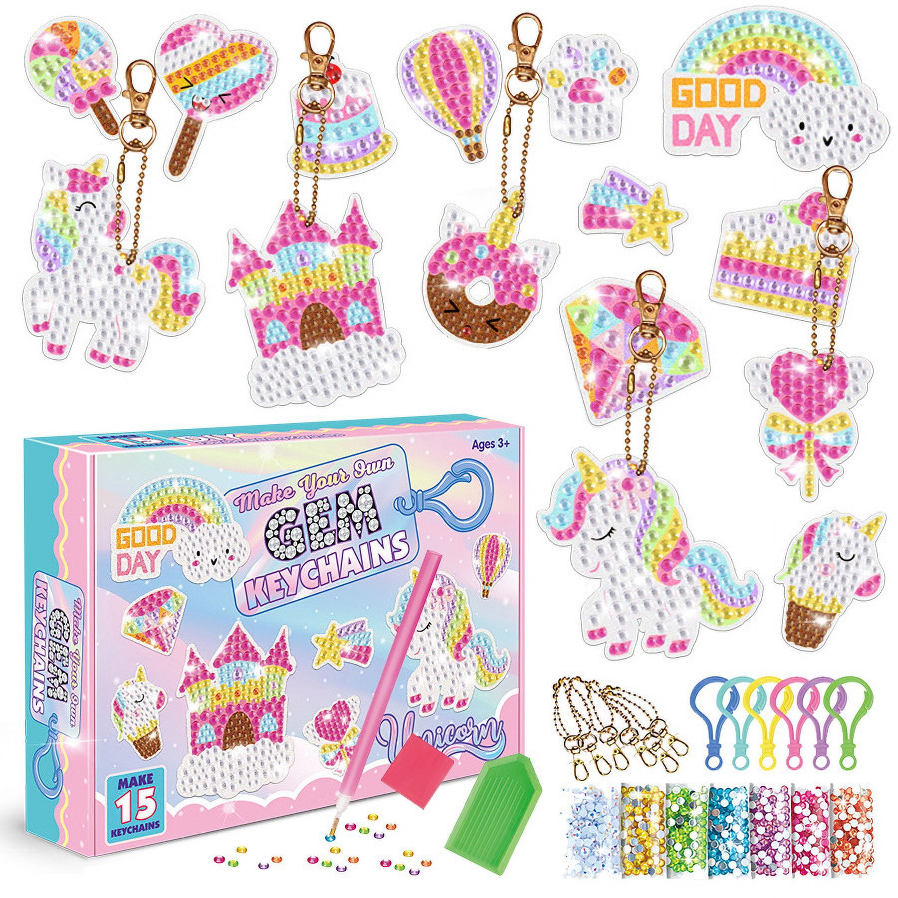 Buy Arts and Crafts for Kids Ages 8-12 - Diamond Painting Kits - Gem Art  Keychains Paint by Numbers Kit - Best Tween Girls Gifts Ideas - Kids  Diamond Art - Art