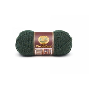 Lion Brand Wool-Ease Solids & Heathers Yarn - Variegated Yarn for Knitting, Crochet, Weaving, Arts & Crafts - forest Green Heather, Bulk 15 Pack