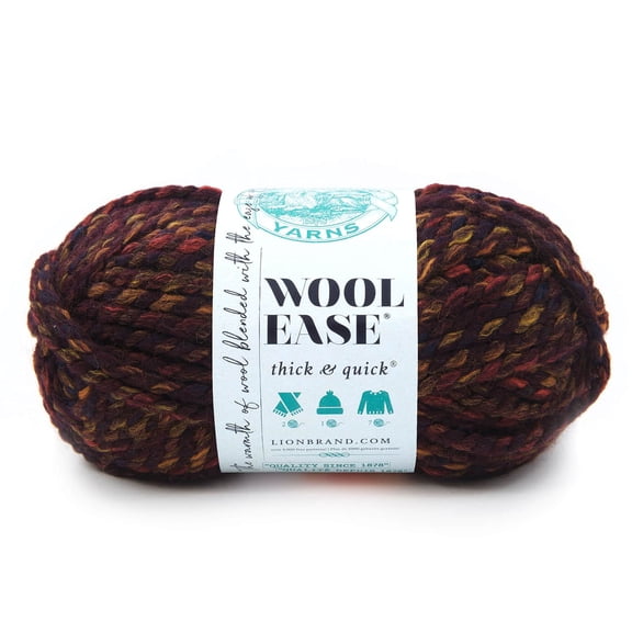 Lion Brand Wool-Ease Thick & Quick Variegated Yarn, 15 Pack
