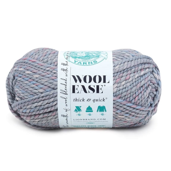 Lion Brand Wool-Ease Thick & Quick Variegated Yarn, 15 Pack